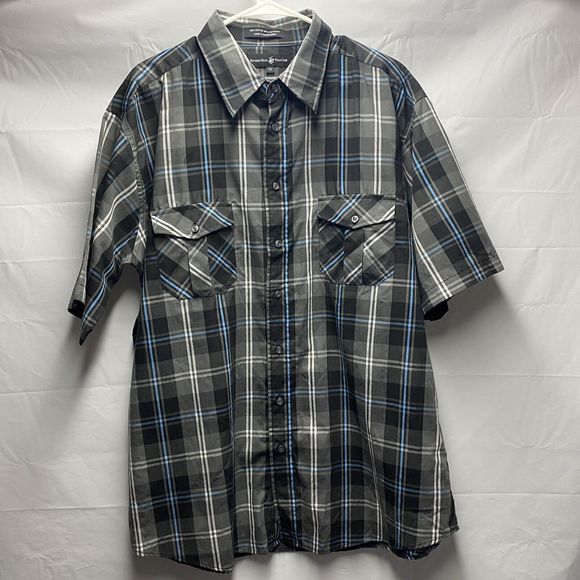 Beverley Hills Polo Club Button Down Shirt Mens Size 2XL 34” Length 26” Across - Picture 1 of 4